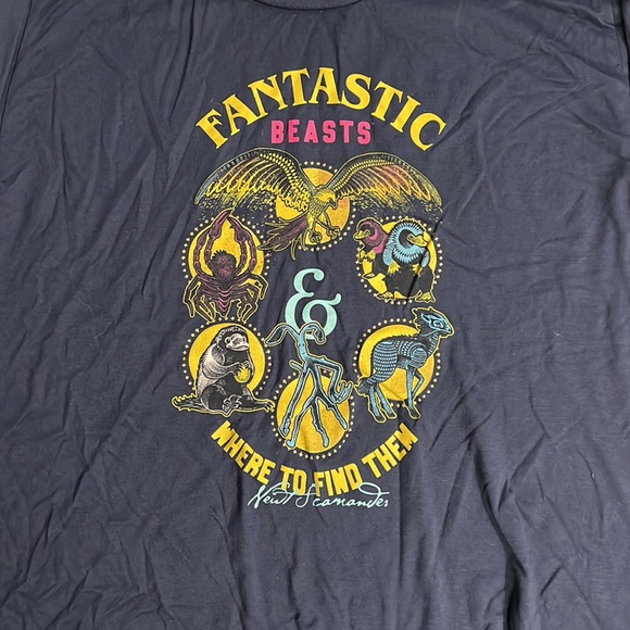 NWOT Fantastic Beasts Dolman Style T-Shirt Size S - Picture 2 of 7